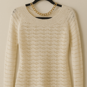 Blusa de Tricô Off White (P)