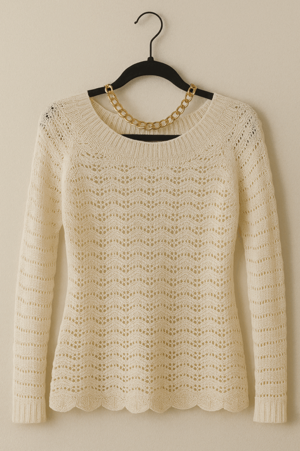 Blusa de Tricô Off White (P)