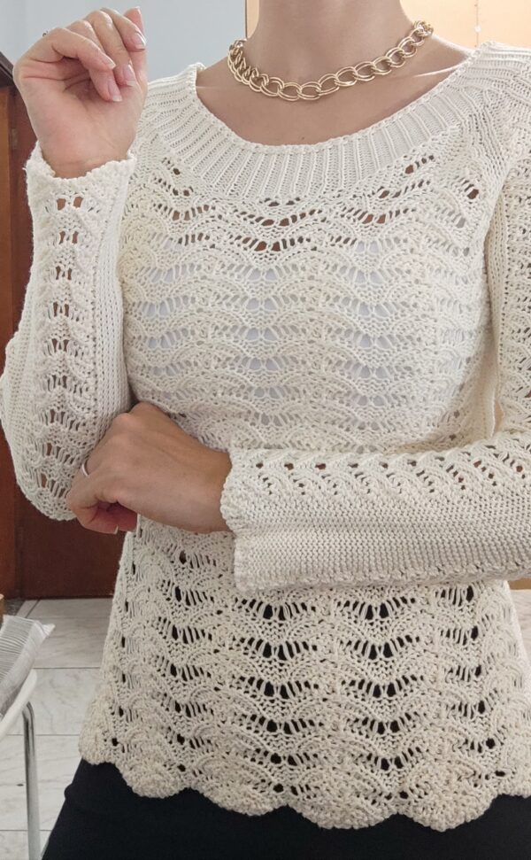 Blusa de Tricô Off White (P) - Image 2