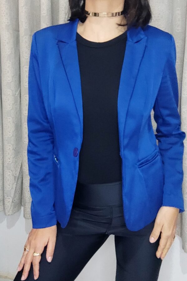 Blazer Azul Royal Nakepe - Casual Basic com Corte Moderno (M)